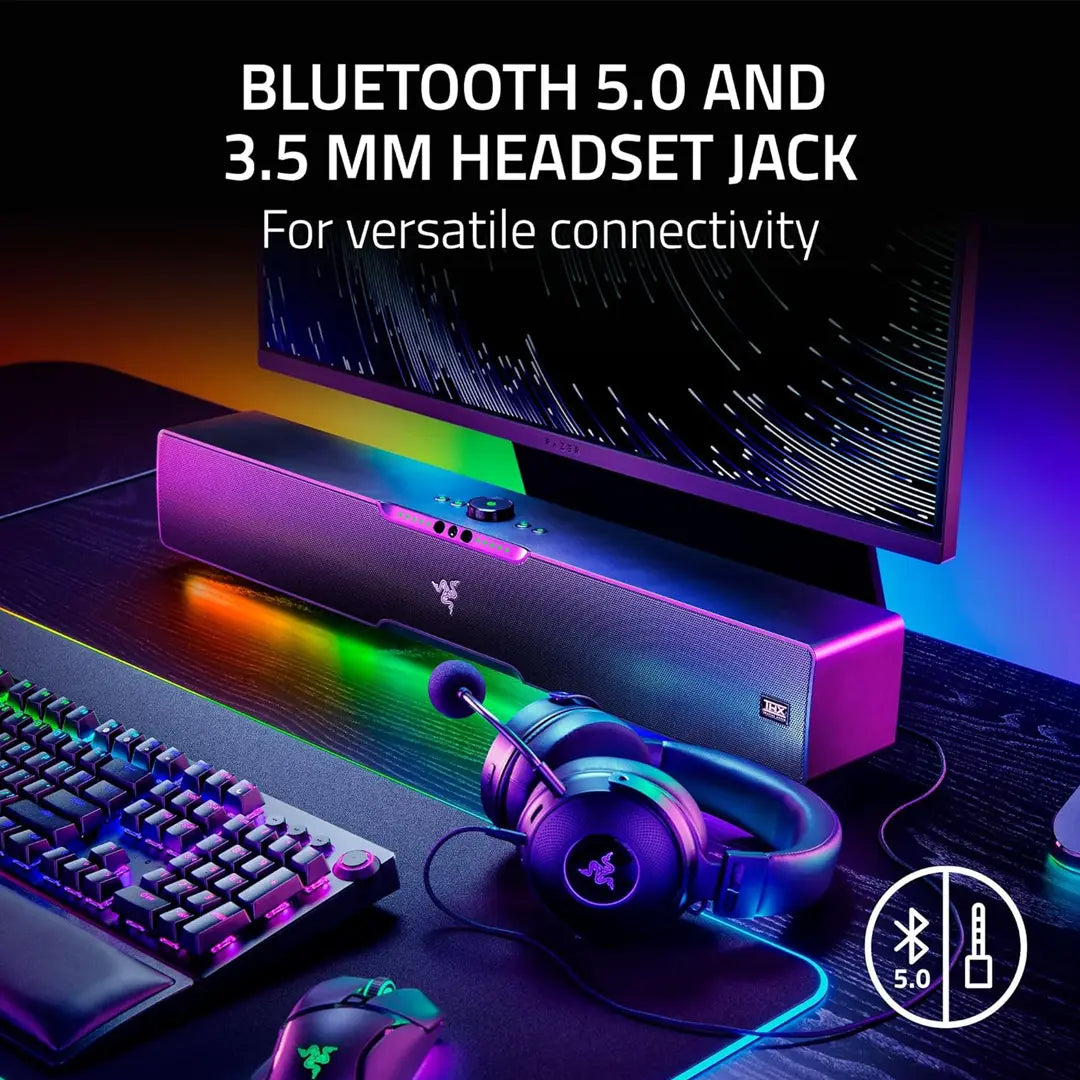 Razer Leviathan V2 Pro AI-Powered Beamforming PC Gaming Soundbar with Subwoofer in Qatar Razer Leviathan V2 Pro AI-Powered Beamforming PC Gaming Soundbar with Subwoofer in Qatar